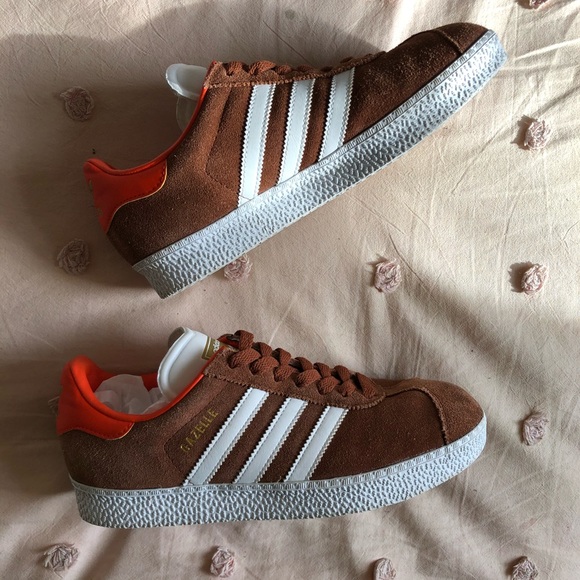 orange adidas gazelle mens